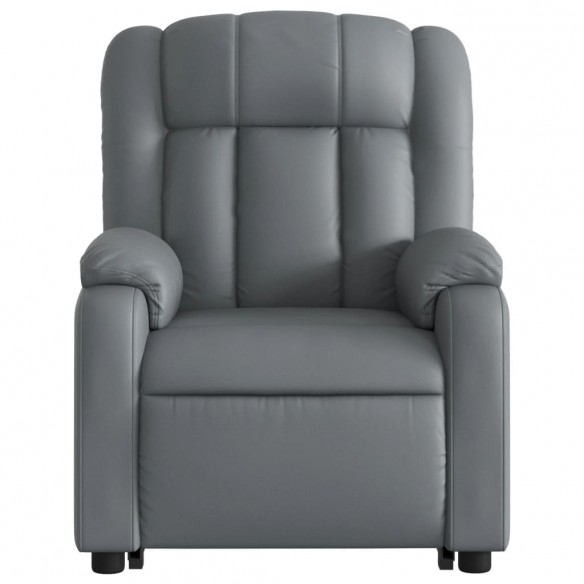 Fauteuil inclinable de massage Gris Similicuir