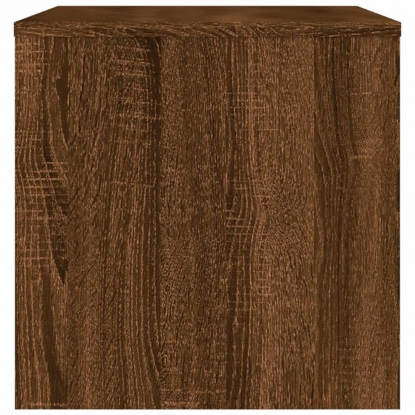 Meuble TV chêne marron 80x40x40 cm bois d'ingénierie