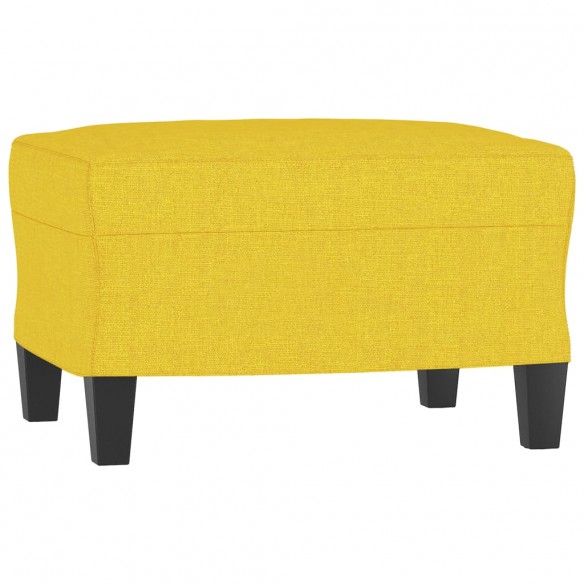 Ensemble de canapés 4 pcs jaune clair tissu