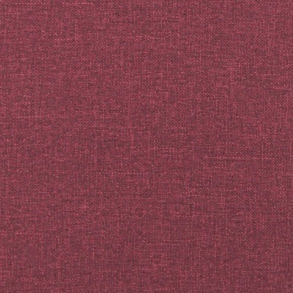 Ensemble de canapés 3 pcs rouge bordeaux tissu