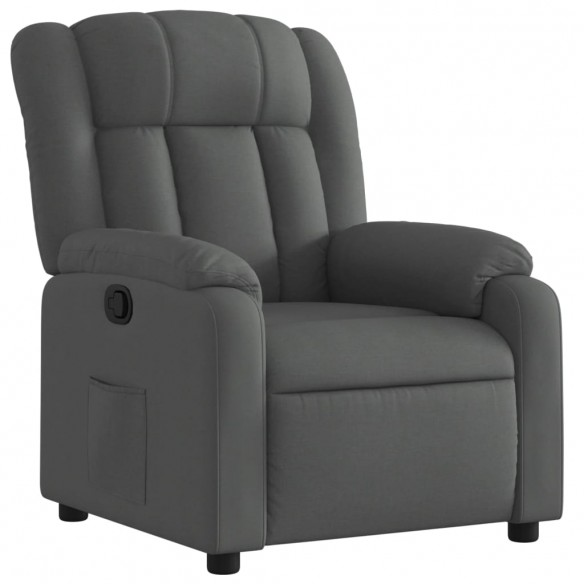 Fauteuil inclinable Gris foncé Tissu