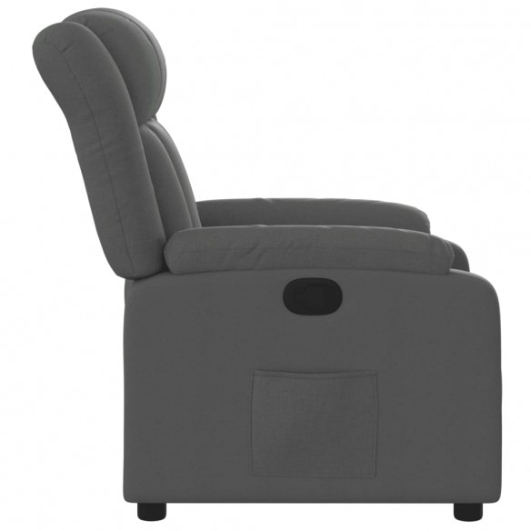 Fauteuil inclinable Gris foncé Tissu