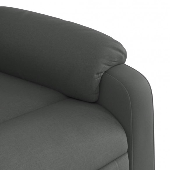 Fauteuil inclinable Gris foncé Tissu