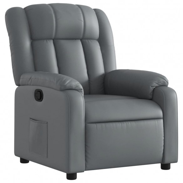 Fauteuil inclinable Gris Similicuir