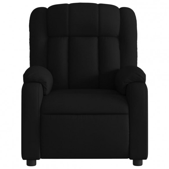 Fauteuil de massage inclinable électrique Noir Tissu