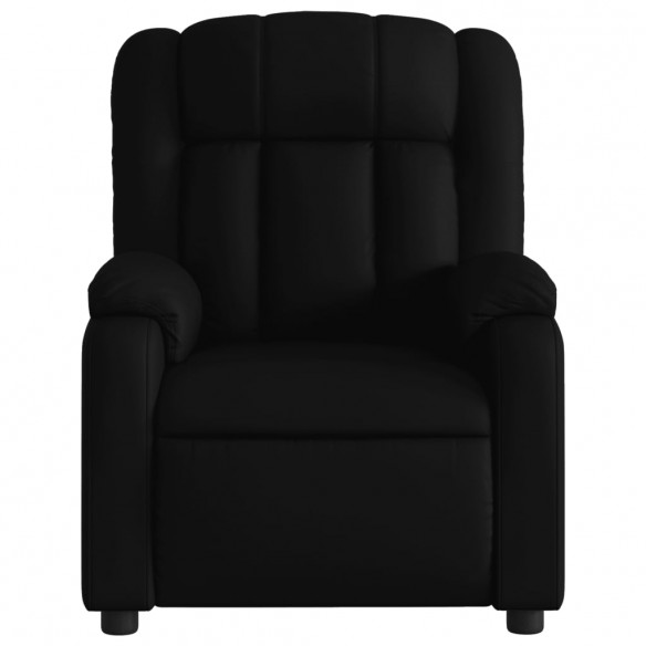 Fauteuil de massage inclinable électrique noir similicuir