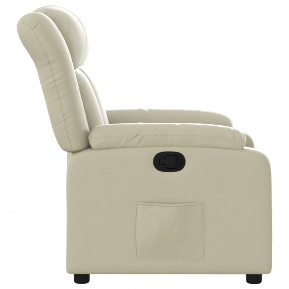 Fauteuil inclinable Crème Similicuir