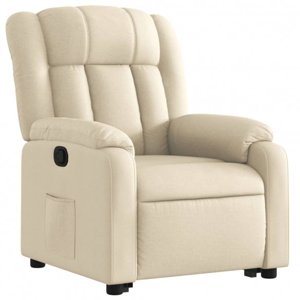 Fauteuil inclinable Crème Tissu