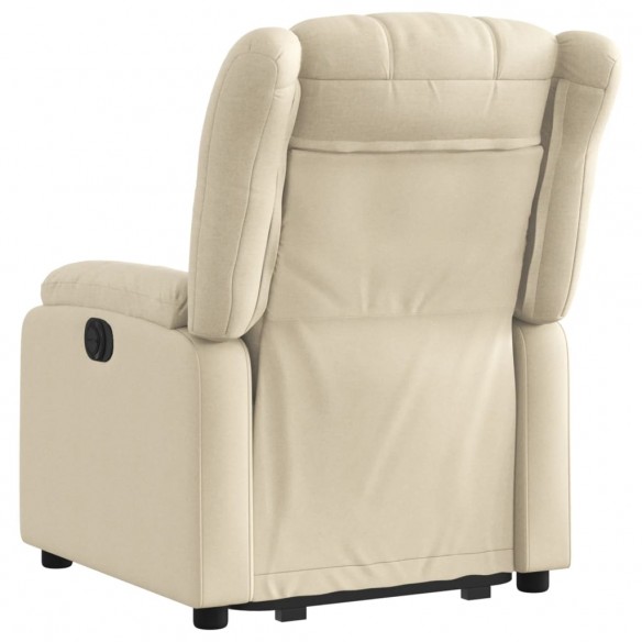 Fauteuil inclinable Crème Tissu