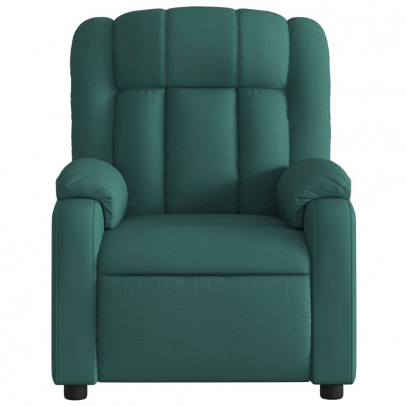 Fauteuil inclinable Vert foncé Tissu