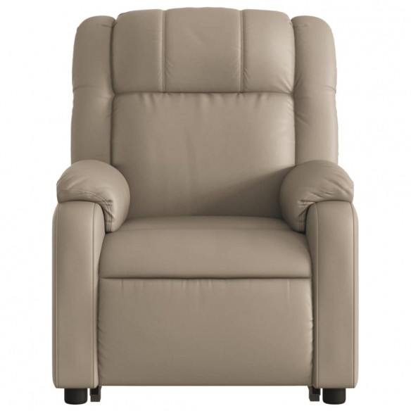 Fauteuil inclinable électrique cappuccino similicuir