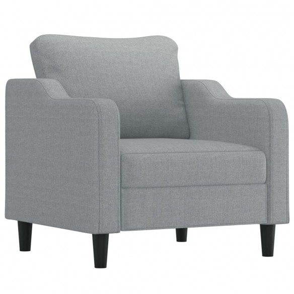 Fauteuil Gris clair 60 cm Tissu