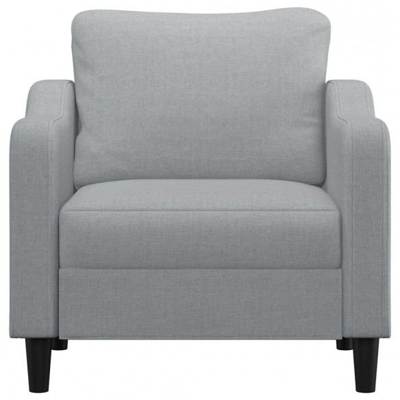 Fauteuil Gris clair 60 cm Tissu