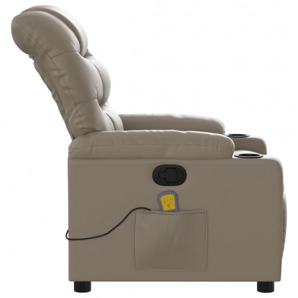 Fauteuil de massage inclinable Cappuccino Similicuir