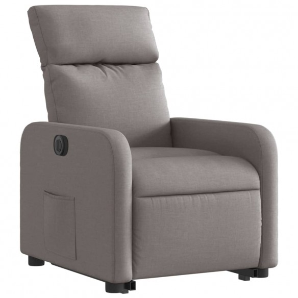 Fauteuil inclinable électrique taupe tissu