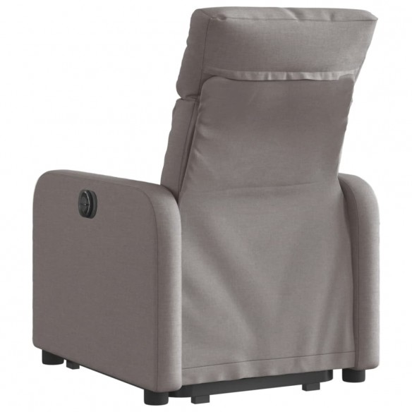 Fauteuil inclinable électrique taupe tissu