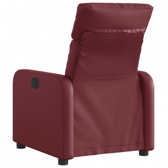 Fauteuil inclinable électrique Rouge bordeaux Similicuir