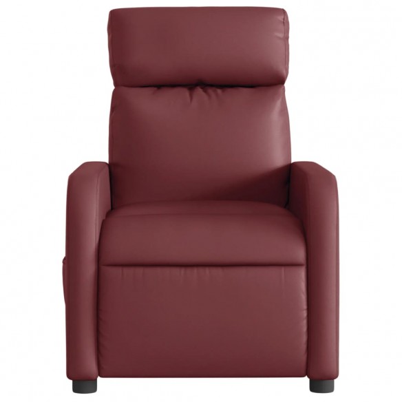 Fauteuil inclinable électrique Rouge bordeaux Similicuir