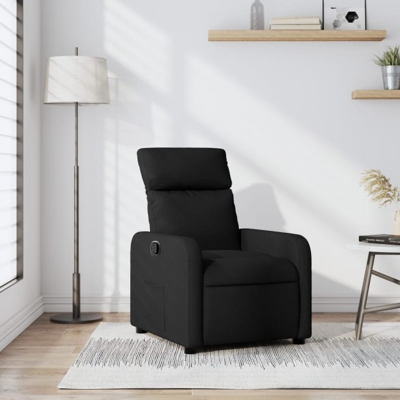 Fauteuil inclinable Noir Tissu