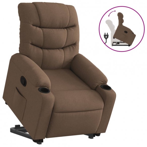 Fauteuil inclinable Marron Tissu