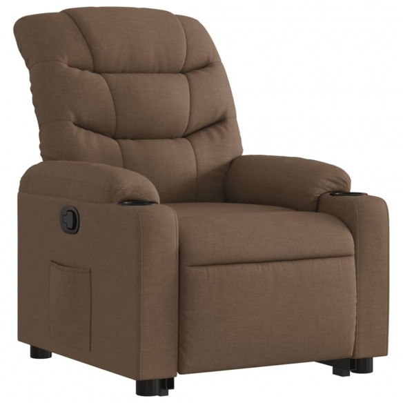 Fauteuil inclinable Marron Tissu