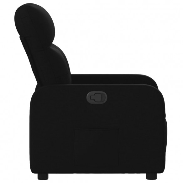 Fauteuil inclinable Noir Tissu