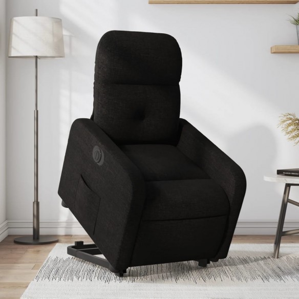 Fauteuil inclinable électrique noir tissu