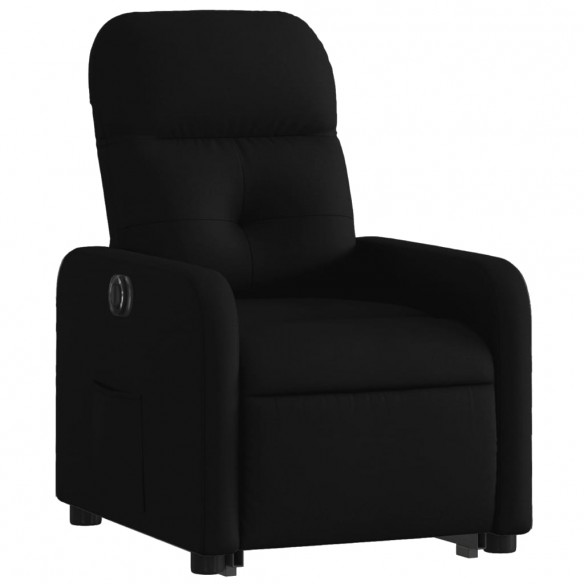 Fauteuil inclinable électrique noir tissu