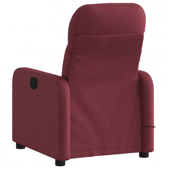 Fauteuil de massage inclinable Rouge bordeaux Tissu