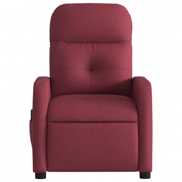 Fauteuil de massage inclinable Rouge bordeaux Tissu