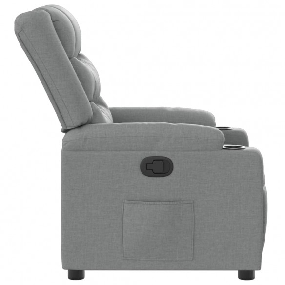 Fauteuil inclinable Gris clair Tissu