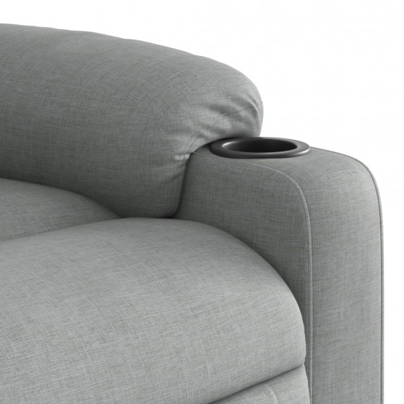 Fauteuil inclinable Gris clair Tissu