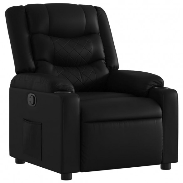 Fauteuil inclinable Noir Similicuir