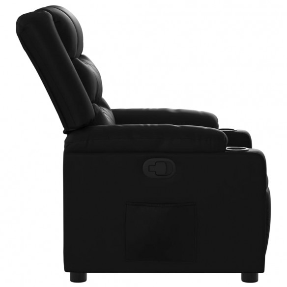 Fauteuil inclinable Noir Similicuir