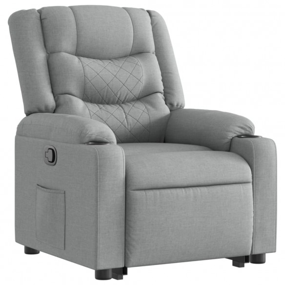 Fauteuil inclinable Gris clair Tissu