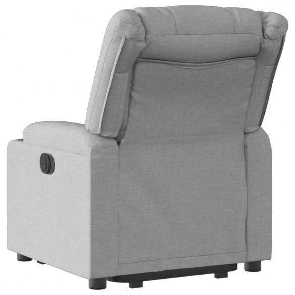 Fauteuil inclinable Gris clair Tissu