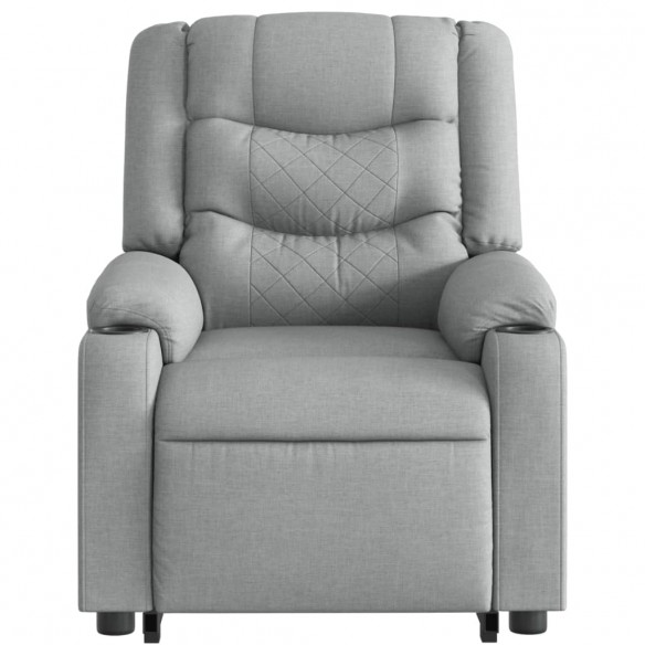 Fauteuil inclinable Gris clair Tissu