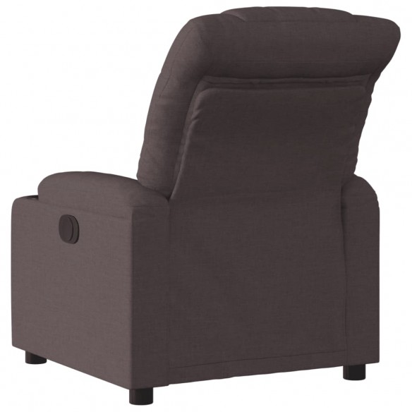 Fauteuil inclinable Marron foncé Tissu