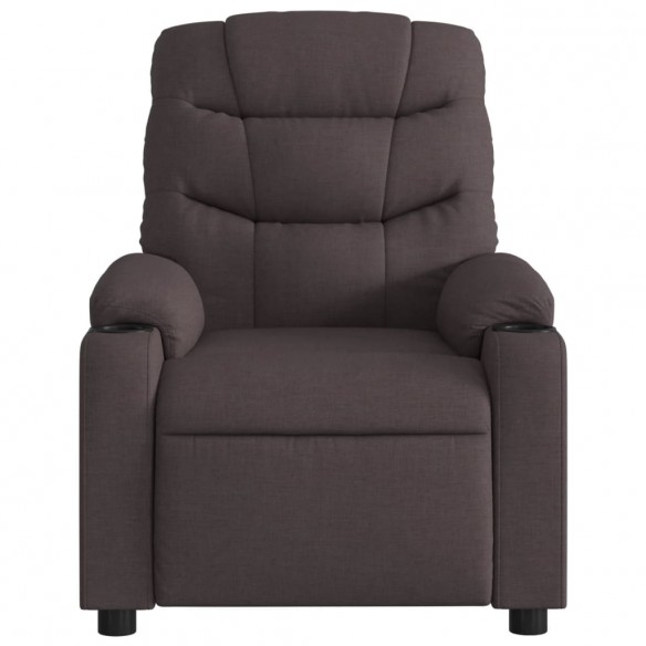 Fauteuil inclinable Marron foncé Tissu