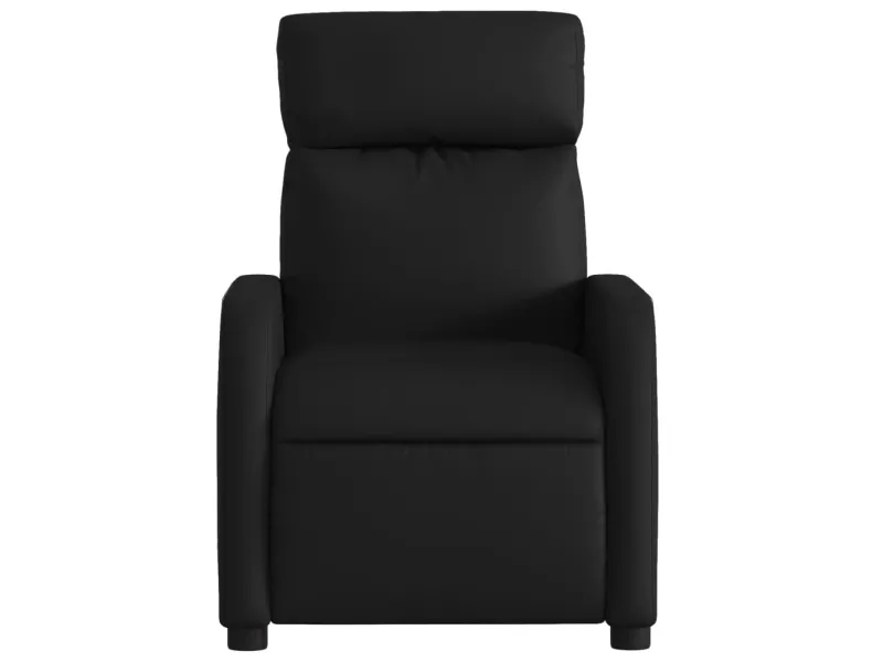 Fauteuil de massage inclinable Noir Similicuir