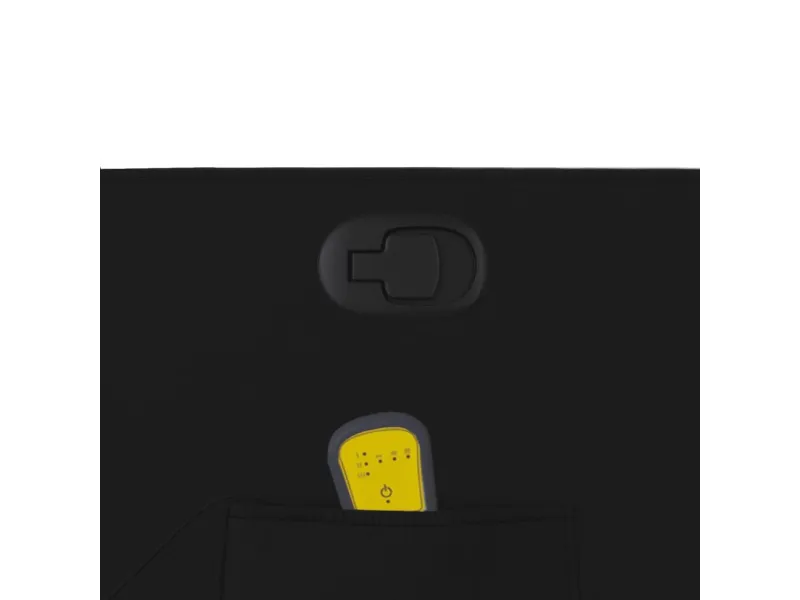 Fauteuil de massage inclinable Noir Similicuir