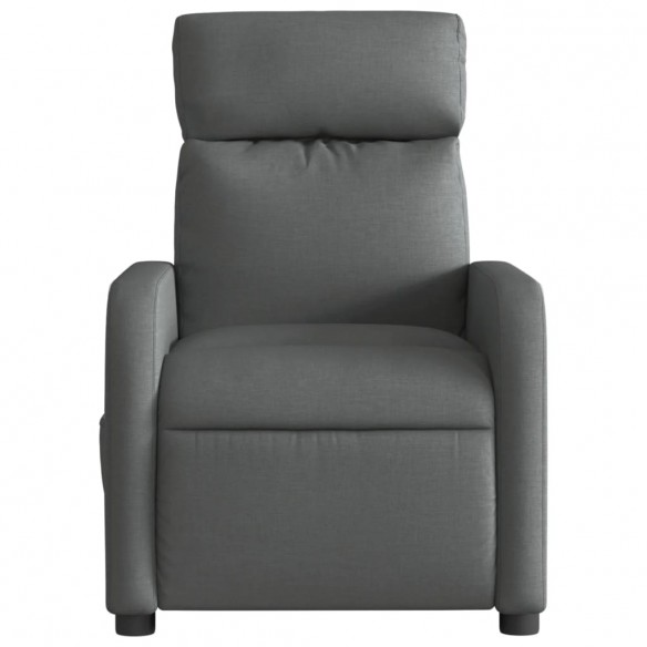 Fauteuil inclinable électrique Gris foncé Tissu