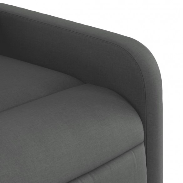 Fauteuil inclinable électrique Gris foncé Tissu