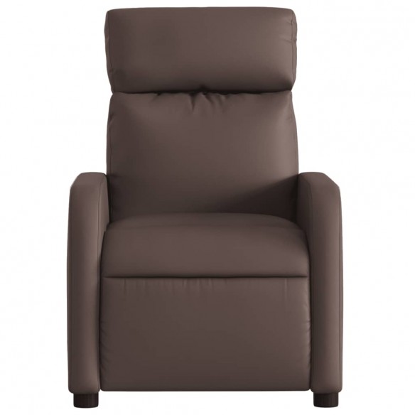 Fauteuil de massage inclinable Marron Similicuir