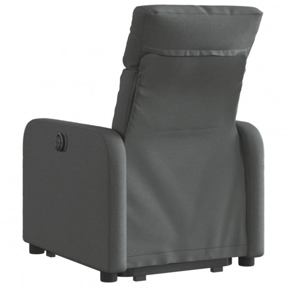 Fauteuil inclinable électrique gris foncé tissu