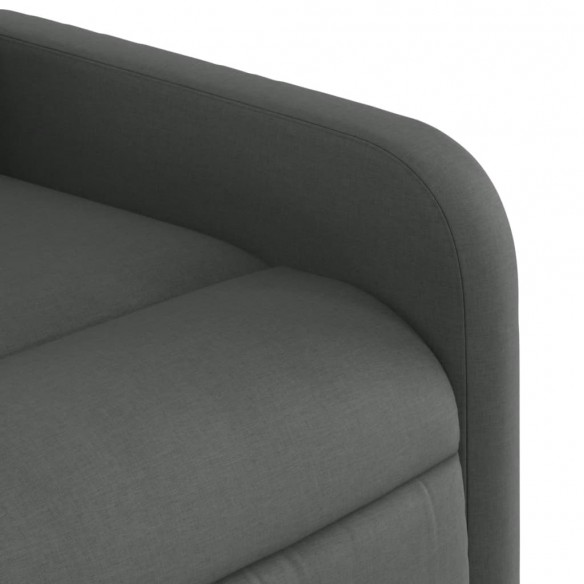 Fauteuil inclinable électrique gris foncé tissu