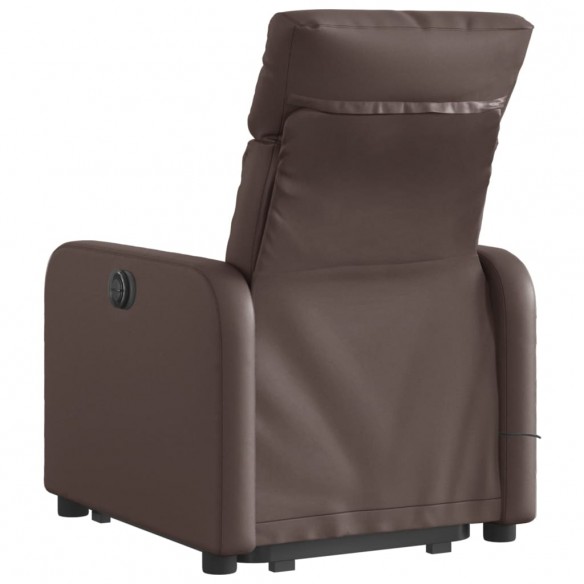 Fauteuil inclinable de massage Marron Similicuir