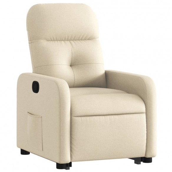 Fauteuil inclinable Crème Tissu