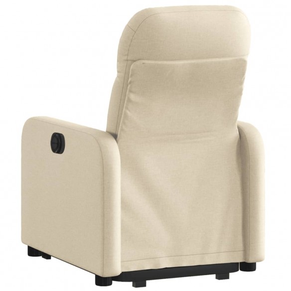 Fauteuil inclinable Crème Tissu