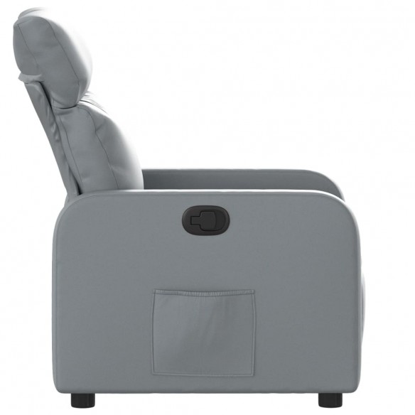 Fauteuil inclinable Gris Similicuir